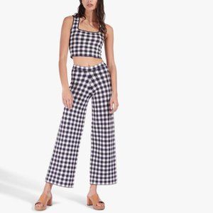 NWT STAUD Gingham Pants